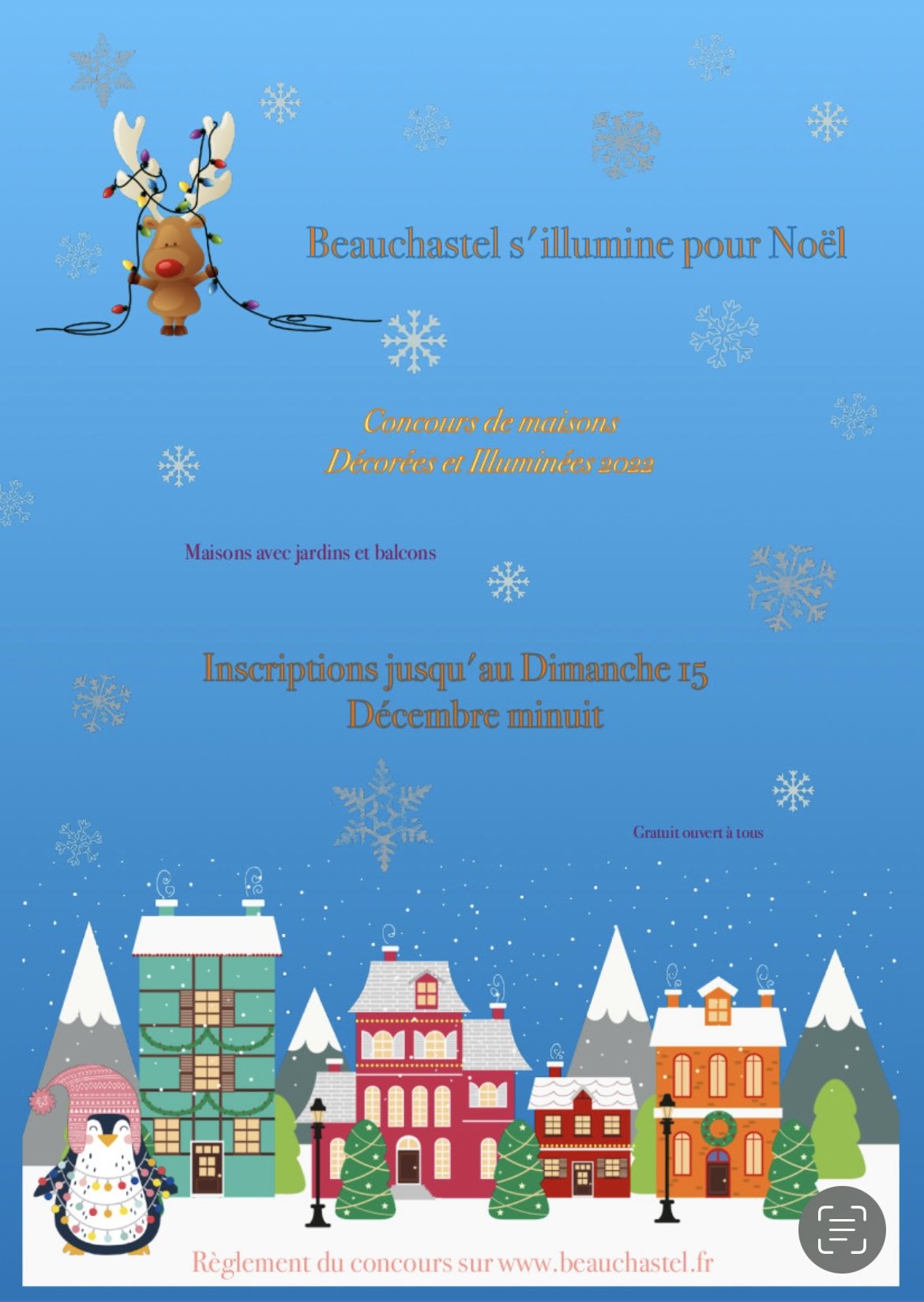 Beauchastel s’illumine pour noël