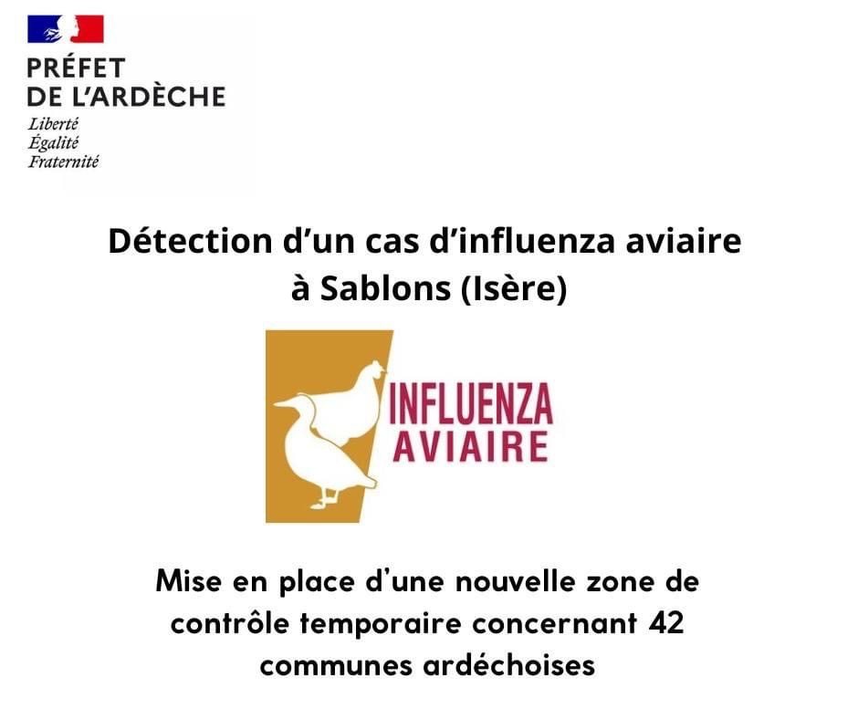 DECTECTION D’UN CAS D’INFLUENZA AVIAIRE
