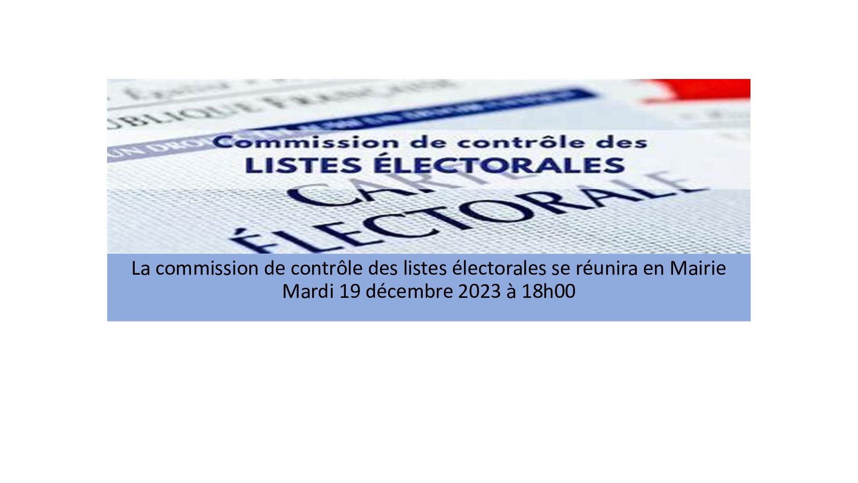 Commission listes électorales